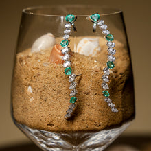 Emerald Cascade Drop Earrings