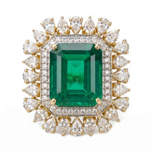Royal Verde Emerald Diamond Ring