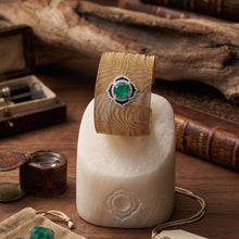 Emerald Halo Elegance Cuff
