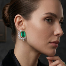 Emerald Radiance Stud Earrings