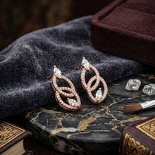 Blush Swirl Diamond Earrings