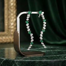 Emerald Cascade Drop Earrings