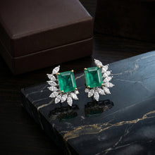 Emerald Radiance Stud Earrings