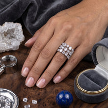 Celestial Grid Diamond Ring