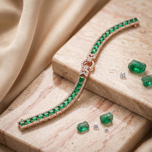 Emerald Spark Bracelet cum Choker