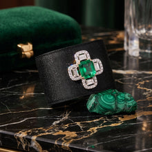 Emerald Radiance Statement Cuff