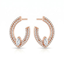 Marquise Glow Open Hoops
