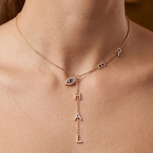 Personalised Evil Eye Name Neckpiece