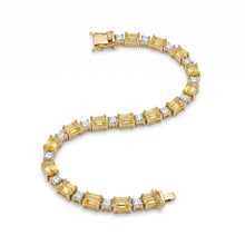 Golden Aura Yellow Sapphire & Diamond Bracelet