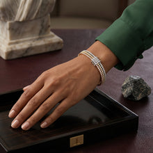Radiant layers diamond bracelet