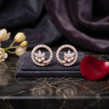 Floral Halo Spark Stud Earrings