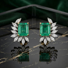 Emerald Radiance Stud Earrings