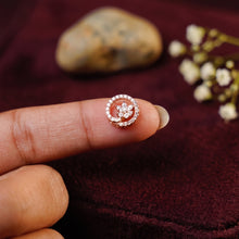 Floral Halo Spark Stud Earrings