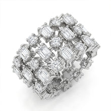 Celestial Grid Diamond Ring