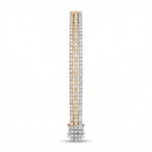 Radiant layers diamond bracelet