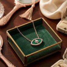 Green Malachite Evil Eye Pendant