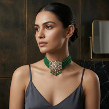 Emerald Royale Statement Choker