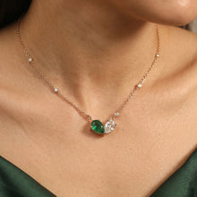 Pear Shape Emerald & Diamond Neckpiece