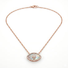Smoky Aura Eye Pendant Necklace