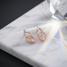 Blush Swirl Diamond Earrings