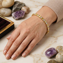 Golden Aura Yellow Sapphire & Diamond Bracelet