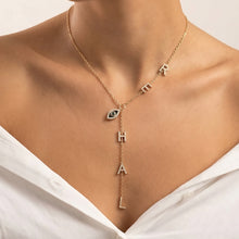Personalised Evil Eye Name Neckpiece