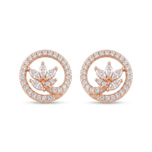 Floral Halo Spark Stud Earrings