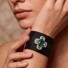 Emerald Radiance Statement Cuff