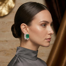 Emerald Radiance Stud Earrings