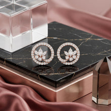 Floral Halo Spark Stud Earrings