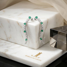 Emerald Cascade Drop Earrings
