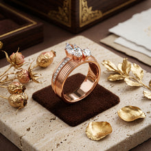 Pink Gold Marquise Ring
