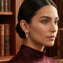 Twisted Marquise Glow Stud Earrings
