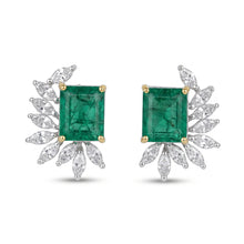 Emerald Radiance Stud Earrings