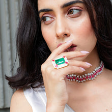 Emerald Ruby Radiance Ring