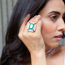 Emerald Ruby Radiance Ring