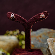 Blush Halo Heart Stud Earrings
