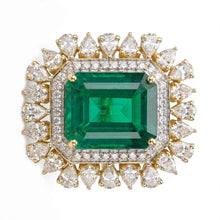 Royal Verde Emerald Diamond Ring