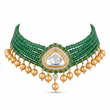 Emerald Royale Kundan Choker