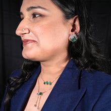 Emerald Radiance Stud Earrings