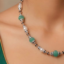 Emerald Pearl Symphony Necklace
