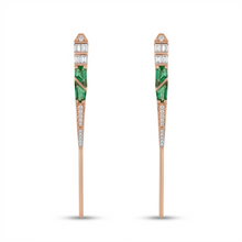 Emerald Prism Drop Earrings