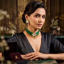 Emerald Royale Kundan Choker